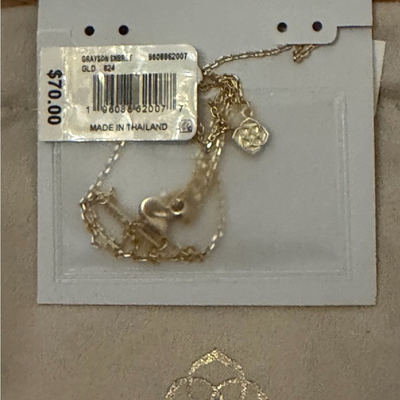 Kendra Scott Grayson Sunburst Gold Pendant Necklace NWT - Picture 6 of 7